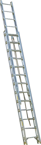 Model No. SP110 Aluminium Truss Type Extension Ladder for Outdoor and Industrial Access Use, Professional Heavy Duty Extendable Ladder for Maintenance, Repair and Contractor Tasks
